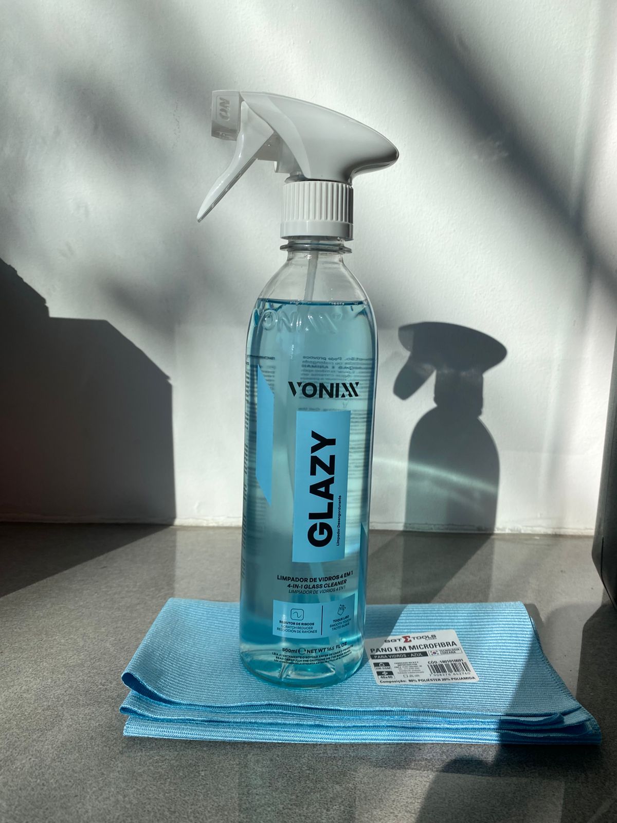 GLAZY 500ml + PANO PARA VIDROS